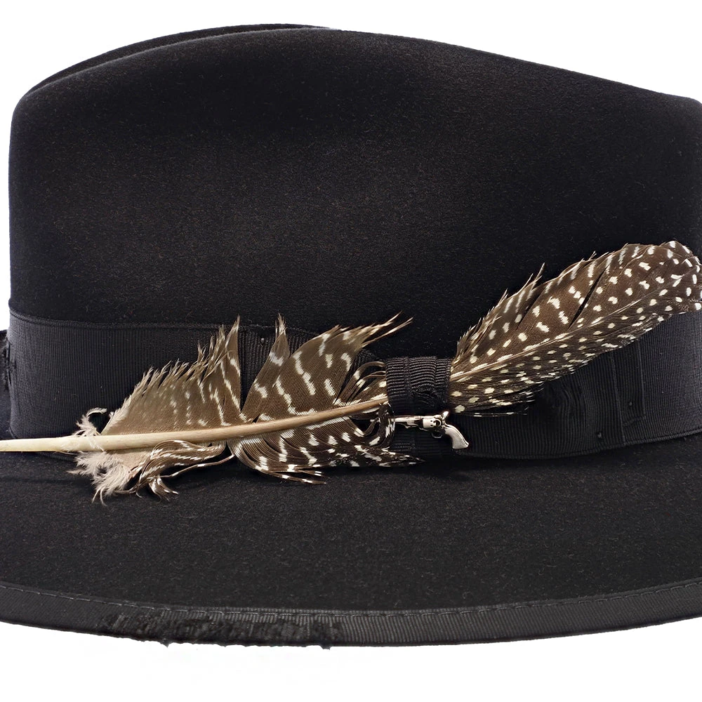 Whippet Distressed - Stetson Fur Felt Fedora Hat 6 Whippet Distressed - Stetson Fur Felt Fedora Hat - Image 6