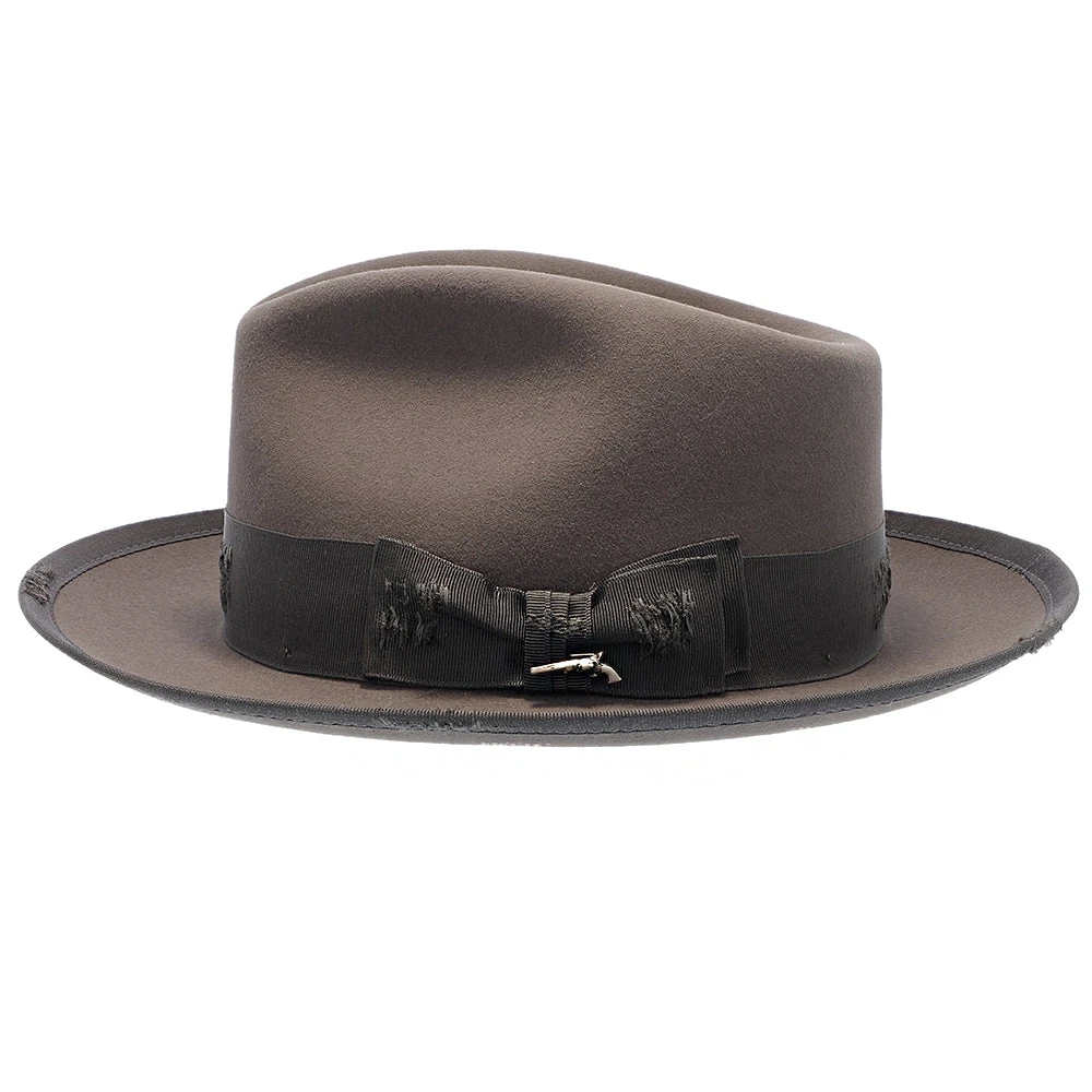 Whippet Distressed - Stetson Fur Felt Fedora Hat 13 Whippet Distressed - Stetson Fur Felt Fedora Hat - Image 13