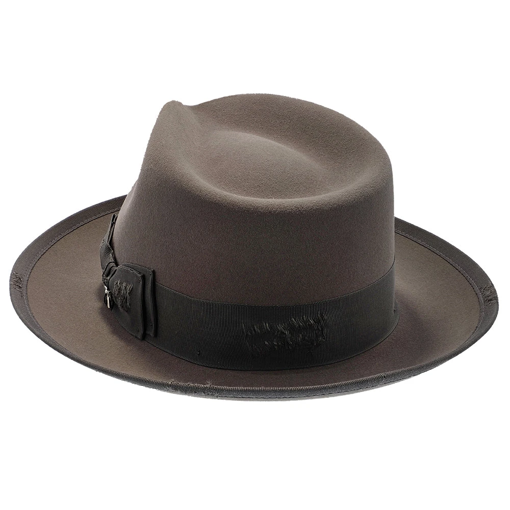 Whippet Distressed - Stetson Fur Felt Fedora Hat 17 Whippet Distressed - Stetson Fur Felt Fedora Hat - Image 17
