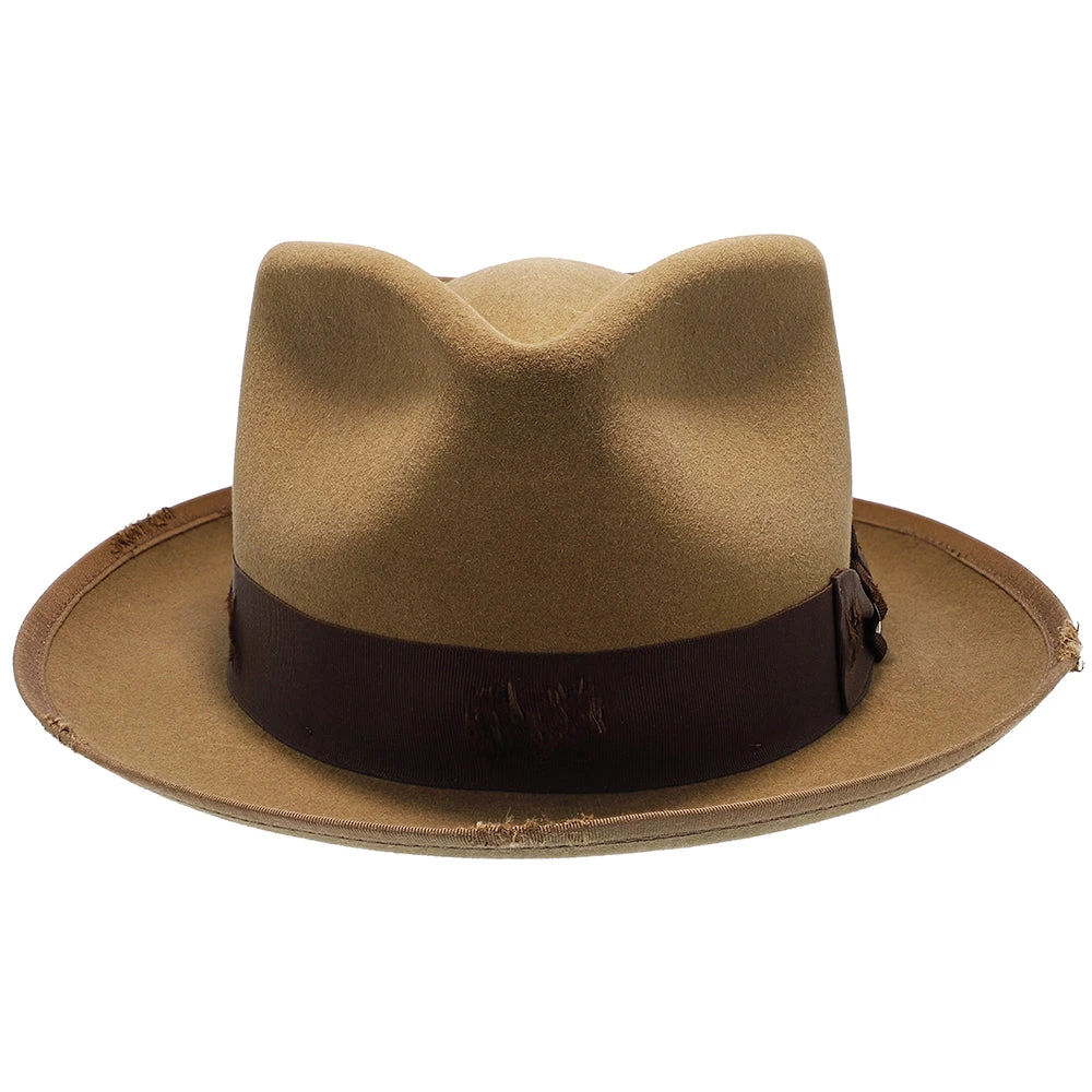 Whippet Distressed - Stetson Fur Felt Fedora Hat 18 Whippet Distressed - Stetson Fur Felt Fedora Hat - Image 18