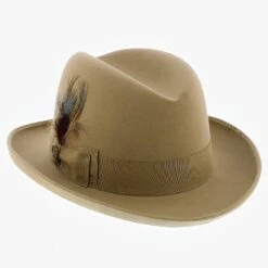 Homburg - Stetson Fur Felt Homburg Hat - TFHOMBB -Bailey Store h tfhombb 3
