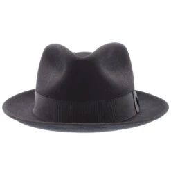 Mercury - Stetson Fur Felt Fedora Hat - TFMCRY -Bailey Store h tfmcry blk 2a