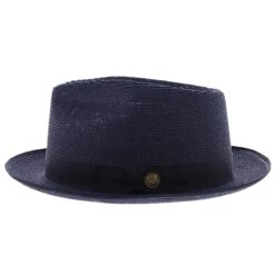 Inwood - Stetson Hemp Fedora Hat - TSINWDB -Bailey Store h tsinwdb navy 2