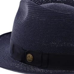 Inwood - Stetson Hemp Fedora Hat - TSINWDB -Bailey Store h tsinwdb navy 4