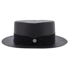 Keeneland - Stetson Shantung Straw Boater Hat 30 Keeneland - Stetson Shantung Straw Boater Hat -Bailey Store h tskeld blk 2a