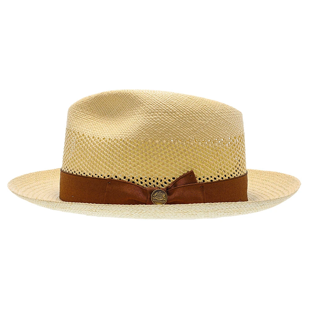 Brentwood - Stetson Shantung Straw Fedora Hat 12 Brentwood - Stetson Shantung Straw Fedora Hat - Image 12