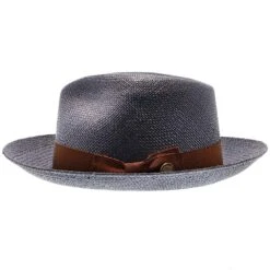 Brentwood - Stetson Shantung Straw Fedora Hat 24 Brentwood - Stetson Shantung Straw Fedora Hat -Bailey Store h tsmoor navy 3a