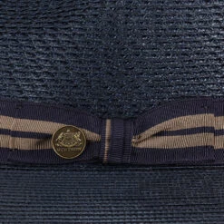 Nantucket - Stetson Milan Straw Fedora Hat -Bailey Store h tsnant navy 5a