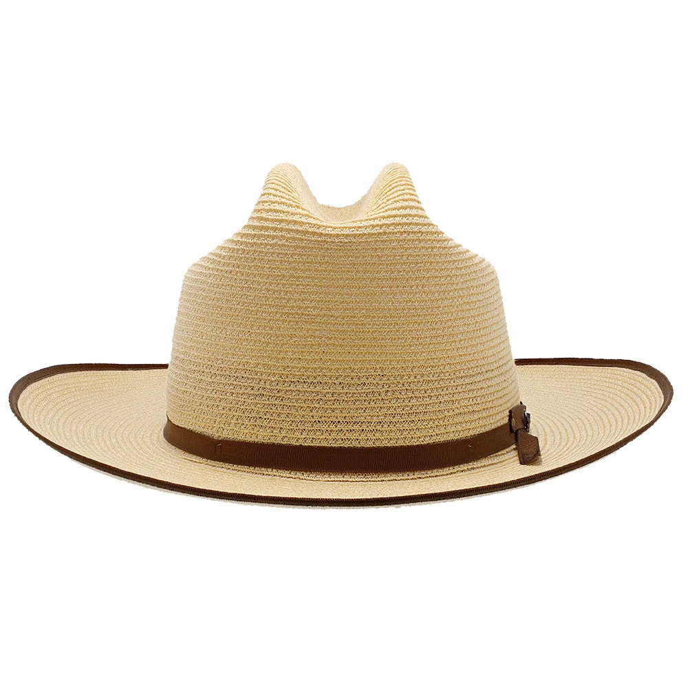 Open Road - Stetson Hemp Straw Fedora Hat 2 Open Road - Stetson Hemp Straw Fedora Hat - Image 2