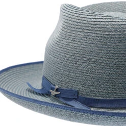 Stratoliner (Special Edition) - Stetson Hemp Straw Fedora Hat -Bailey Store h tssest turq 4a