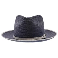 Stratoliner (Special Edition) - Stetson Hemp Straw Fedora Hat -Bailey Store h tssestb navy 1a