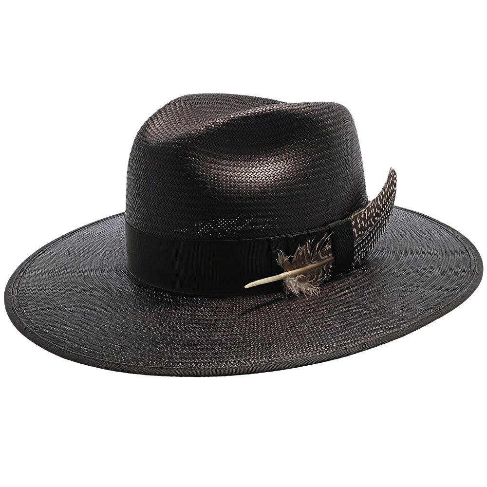 Tri-City - Stetson Shantung Straw Fedora Hat 9 Tri-City - Stetson Shantung Straw Fedora Hat - Image 9