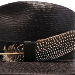 Tri-City - Stetson Shantung Straw Fedora Hat 33 Tri-City - Stetson Shantung Straw Fedora Hat -Bailey Store h tstctyb blk 5a
