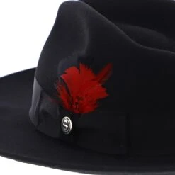 Gurnee - Stetson Crushable Wool Felt Fedora Hat 30 Gurnee - Stetson Crushable Wool Felt Fedora Hat -Bailey Store h twgurn black 4