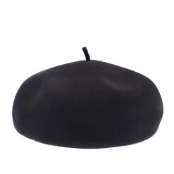 Simone - Stetson Wool Beret Hat -Bailey Store h twsme blk 1a