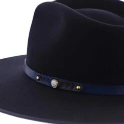 Night Sky B - Stetson Wool Felt Fedora Hat 14 Night Sky B - Stetson Wool Felt Fedora Hat -Bailey Store h xwngskb navy 4