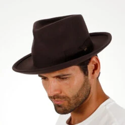 Capital - Walrus Crushable Hat Wool Felt Fedora - H7000 -Bailey Store h7000 brn 2
