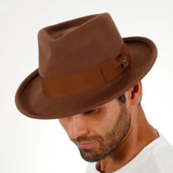 Capital - Walrus Crushable Hat Wool Felt Fedora - H7000 -Bailey Store h7000 pecan 2