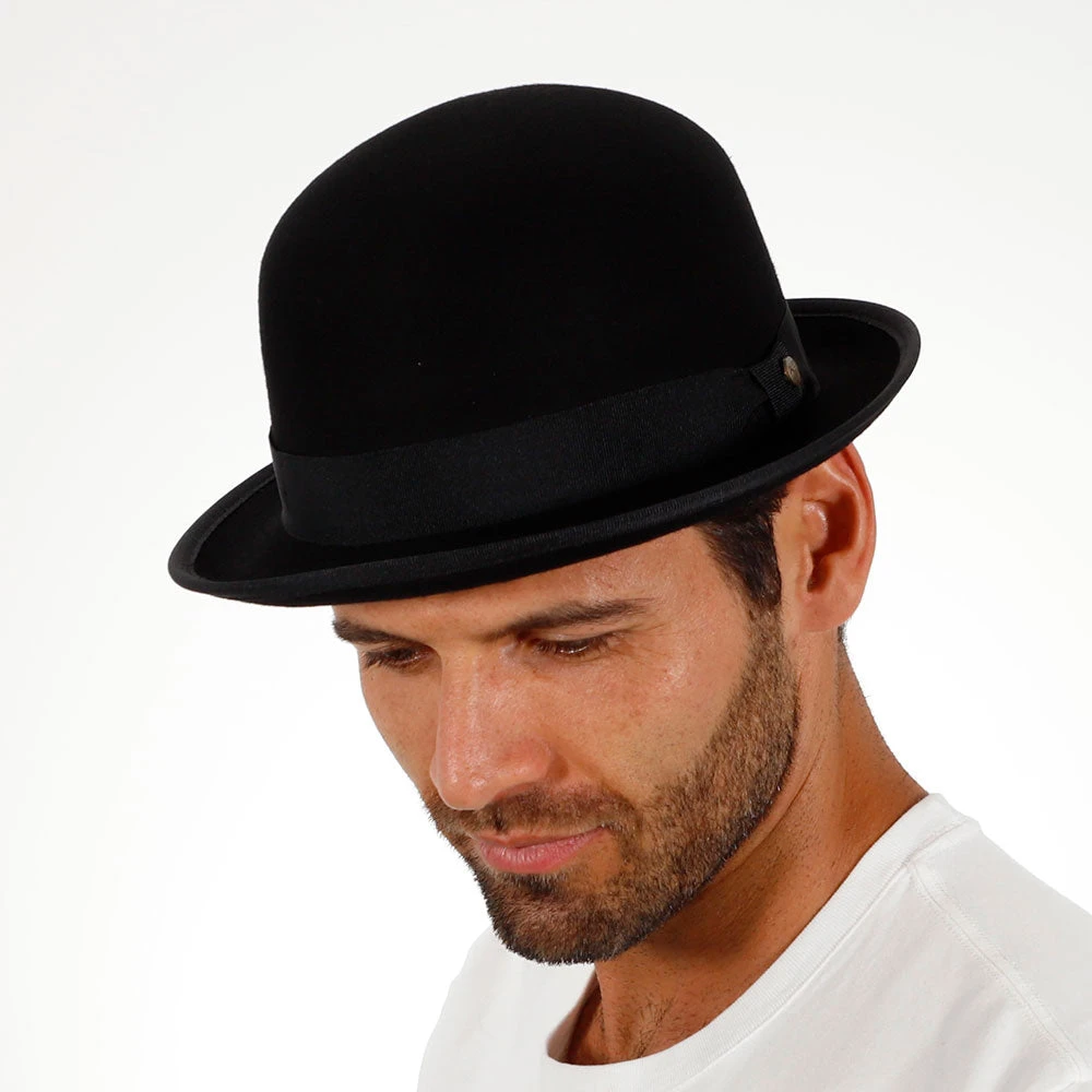 The Legend - Walrus Hats Black Wool Felt Bowler Hat - H7003 16 The Legend - Walrus Hats Black Wool Felt Bowler Hat - H7003 - Image 16