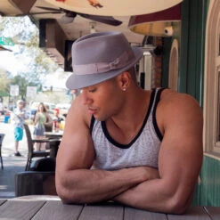 Triumph - Walrus Hats Grey Wool Felt Trilby Hat - H7004 -Bailey Store h7004 gy mo m4