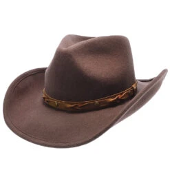 Shetland - Walrus Hats Dark Brown Wool Felt Cowboy Hat - H7013