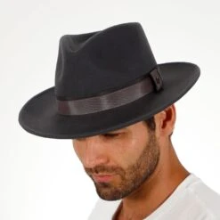 Tampa - Walrus Hats Grey Center Dent Wool Felt Fedora Hat 21 Tampa - Walrus Hats Grey Center Dent Wool Felt Fedora Hat -Bailey Store h7029 gy 1