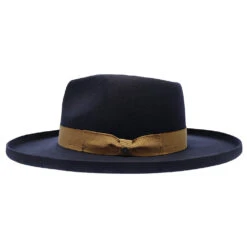 On Fleek - Walrus Hats Wool Fedora Hat -Bailey Store h7062 navy 2a