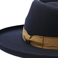 On Fleek - Walrus Hats Wool Fedora Hat -Bailey Store h7062 navy 3a