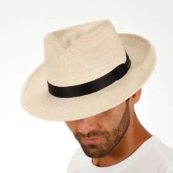 Rushmore - Stetson Palm Straw Fedora Hat 17 Rushmore - Stetson Palm Straw Fedora Hat -Bailey Store htsrshm nat 1