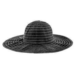 Jeanne Simmons Prima Donna Ribbon Polyester Wide Brim Hat -Bailey Store jeanne simmons wide brim prima donna jeanne simmons ribbon wide brim hat 9585 hat 16524297863308