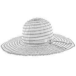 Jeanne Simmons Prima Donna Ribbon Polyester Wide Brim Hat -Bailey Store jeanne simmons wide brim white black one size fits most prima donna jeanne simmons ribbon wide brim hat 9585 hat 16556509200524