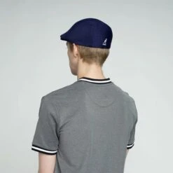 Kangol Neo Geo Polyester Flat Cap 33 Kangol Neo Geo Polyester Flat Cap -Bailey Store kangol neo geo navy 3