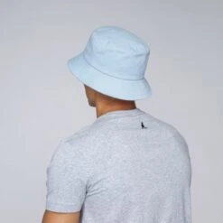 Washed Bucket - Kangol Cotton Bucket Hat -Bailey Store kangol washed bucket blue tint 3