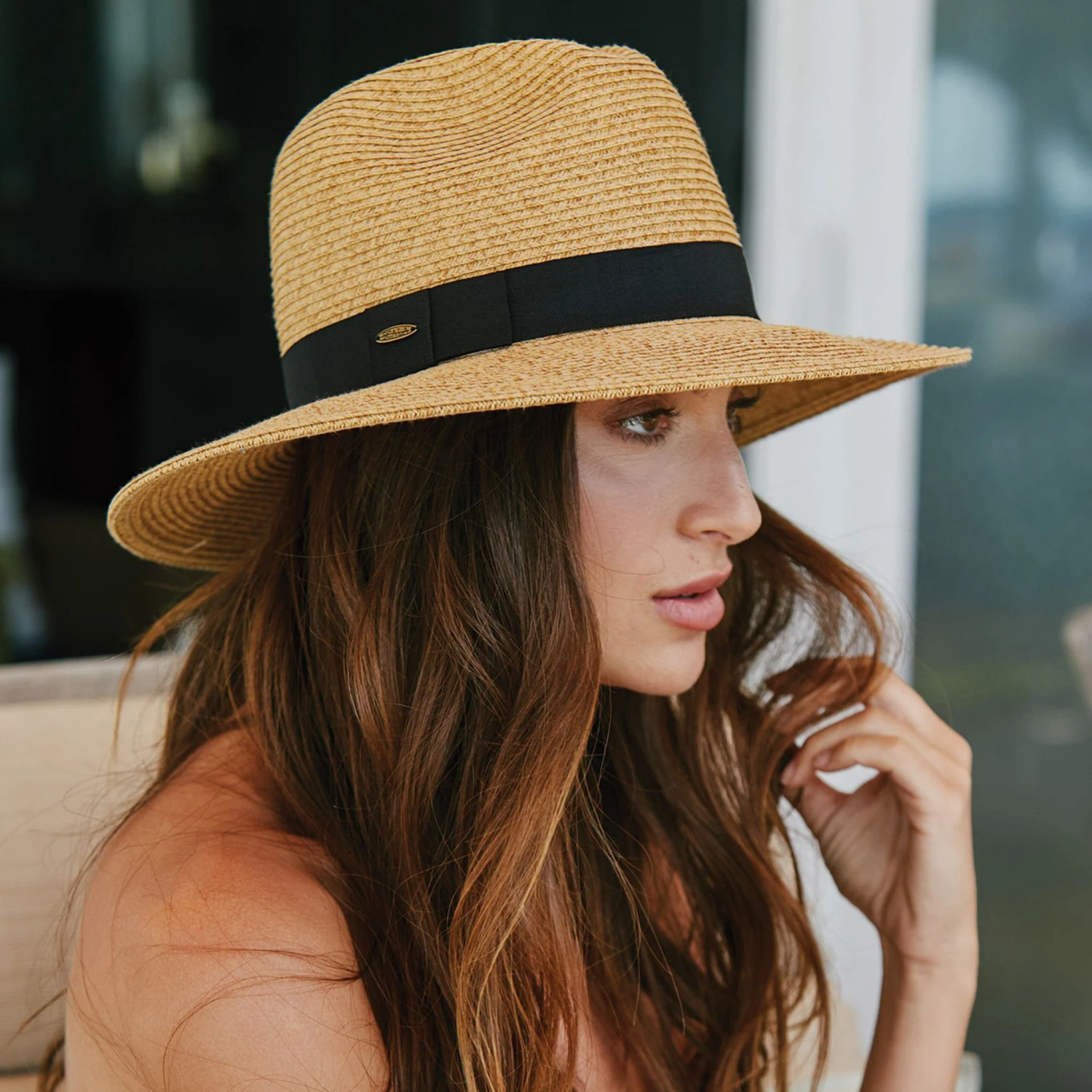 Sunnydale - Scala Toast Paper Braid Big Brim Fedora 10 Sunnydale - Scala Toast Paper Braid Big Brim Fedora - Image 10