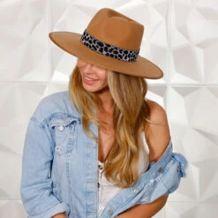 Walrus Hats Castle Brown W/ Festival Bands Wool Fedora Hat -Bailey Store mg 9099