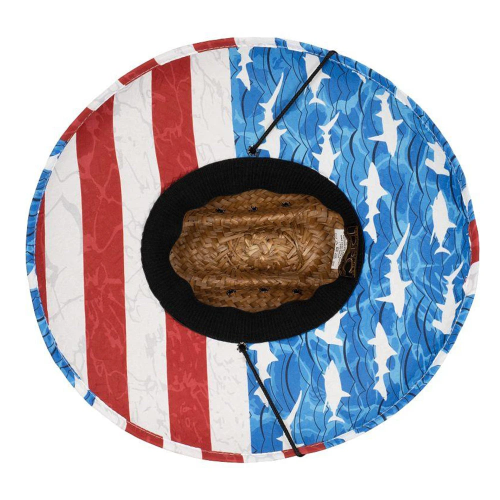 Regia - Dorfman Pacific Palm Straw Lifeguard Hat 2 Regia - Dorfman Pacific Palm Straw Lifeguard Hat - Image 2