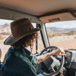 Tilley LTM6 Airflo - Wide Brim Nylon Outback Hat -Bailey Store newmexico ltm6 olive 1 cmyk square