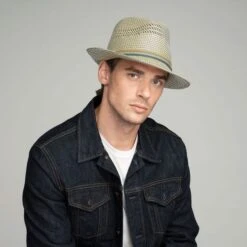 Rudi - Bailey Shangtung Straw Fedora Hat -Bailey Store rudi 63284bh sepianatural
