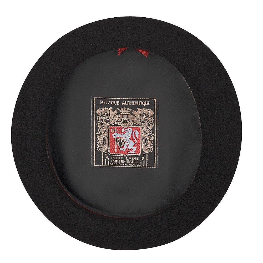 Scala Basque France Black Wool French Beret Hat - 10"- Made In France 3 Scala Basque France Black Wool French Beret Hat - 10"- Made In France - Image 3