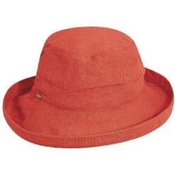 Bliss - Scala LC484 White Cotton Medium Brim Bretton Bucket Hat