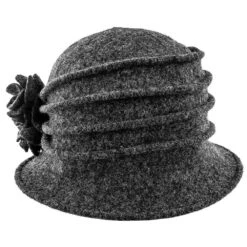 Charlotte - Scala LW497 Taupe Knit Wool Cloche Hat W/ Side Flower 22 Charlotte - Scala LW497 Taupe Knit Wool Cloche Hat W/ Side Flower -Bailey Store scala cloche charlotte scala lw497 taupe knit wool cloche hat w side flower hat 16524323553420