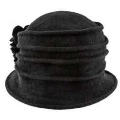 Charlotte - Scala LW497 Taupe Knit Wool Cloche Hat W/ Side Flower 24 Charlotte - Scala LW497 Taupe Knit Wool Cloche Hat W/ Side Flower -Bailey Store scala cloche charlotte scala lw497 taupe knit wool cloche hat w side flower hat 16524323618956