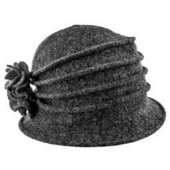 Charlotte - Scala LW497 Taupe Knit Wool Cloche Hat W/ Side Flower 27 Charlotte - Scala LW497 Taupe Knit Wool Cloche Hat W/ Side Flower -Bailey Store scala cloche charlotte scala lw497 taupe knit wool cloche hat w side flower hat 16524323717260