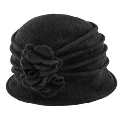 Charlotte - Scala LW497 Taupe Knit Wool Cloche Hat W/ Side Flower 28 Charlotte - Scala LW497 Taupe Knit Wool Cloche Hat W/ Side Flower -Bailey Store scala cloche charlotte scala lw497 taupe knit wool cloche hat w side flower hat 16524323750028