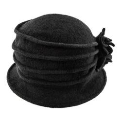 Charlotte - Scala LW497 Taupe Knit Wool Cloche Hat W/ Side Flower 30 Charlotte - Scala LW497 Taupe Knit Wool Cloche Hat W/ Side Flower -Bailey Store scala cloche charlotte scala lw497 taupe knit wool cloche hat w side flower hat 16524323881100