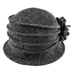 Charlotte - Scala LW497 Taupe Knit Wool Cloche Hat W/ Side Flower 31 Charlotte - Scala LW497 Taupe Knit Wool Cloche Hat W/ Side Flower -Bailey Store scala cloche charlotte scala lw497 taupe knit wool cloche hat w side flower hat 16524323913868