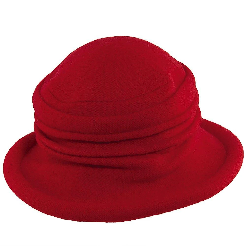 Genevra - Scala LW399 Walnut Crushable Boiled Wool Cloche Hat 5 Genevra - Scala LW399 Walnut Crushable Boiled Wool Cloche Hat - Image 5