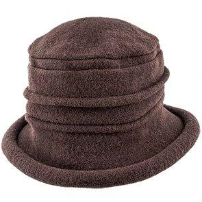 Genevra - Scala LW399 Walnut Crushable Boiled Wool Cloche Hat 14 Genevra - Scala LW399 Walnut Crushable Boiled Wool Cloche Hat - Image 14