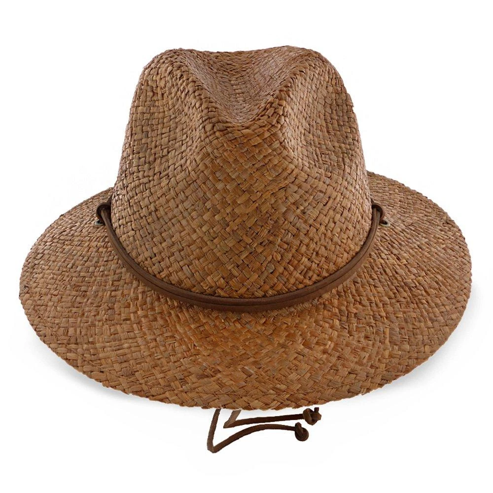 Grand Turk - Scala 100% Raffia Straw Fedora Hat 2 Grand Turk - Scala 100% Raffia Straw Fedora Hat - Image 2