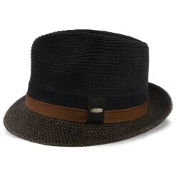 The City - Scala Black Paper Braid Fedora Hat -Bailey Store scala fedora the city scala black paper braid fedora hat hat 16524449284236
